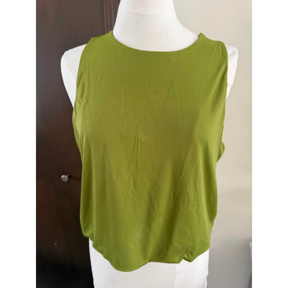 Women's Ophelia Roe. Green Tank Top 1X